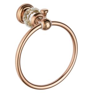 Mexen príslušenstvo, ESTELA držiak na uteráky Ring, ružové-zlato, 7011532-60