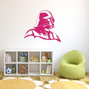 GLIX Darth Vader - samolepka na stenu Růžová 50x45 cm