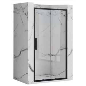 REA - Posuvné sprchové dvere Rapid Slide 110cm, čierna, REA-K6401