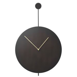 Dizajnové nástenné hodiny Trace - čierne