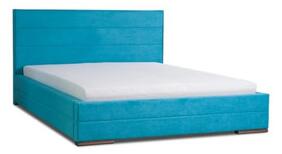 Čalúnená posteľ MONIKA modrá rozmer 140x200 cm