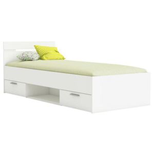 Jednolôžková posteľ 90 cm Myriam (biela). Vlastná spoľahlivá doprava až k Vám domov. 808129