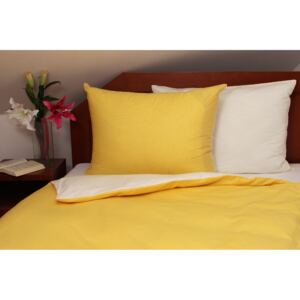 Bavlnené posteľné obliečky Dots Yellow 140×200/70×90 cm