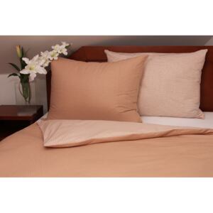 Bavlnené posteľné obliečky Dots Brown 140×200/70×90 cm