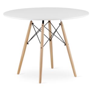 TODI Okrúhly stôl 100 cm - biely