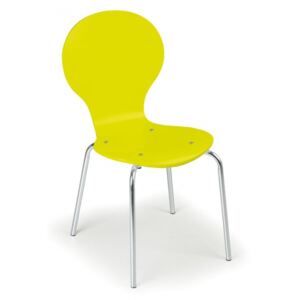 B2B Partner Jedálenská stolička Yellow, 4 ks + Záruka 7 rokov