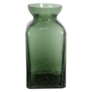 Zelenkavá sklenená váza Erica - Ø 10 * 19 cm