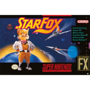 Plagát, Obraz - Super Nintendo - Star Fox, (91,5 x 61 cm)