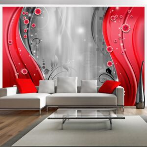 Fototapeta - Behind the curtain of red 400x280 cm