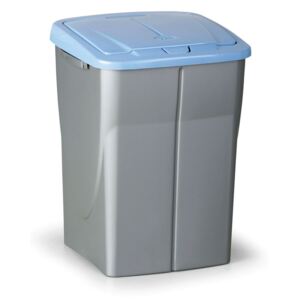 Plastový odpadkový kôš 45 l, modré veko