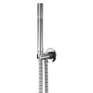 STEINBERG - Sprchová souprava, chrom (držák ruční sprchy s přívodem vody, ruční sprcha, kovová hadice) (100 1670)