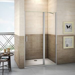Sprchové dvere LUREN D5 100 jednokrídlové s pevnou stenou 98-101 x 195 cm