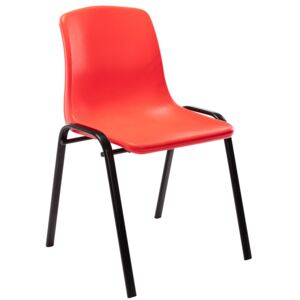 Stohovateľná plastová stolička Nowra Farba Červená