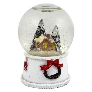 Snežítko zimná krajinka 6,5cm
