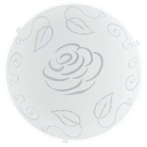 Ružový motív – sklenené stropné svietidlo Moira