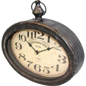 Vintage kovové nástenné hodiny, 30x27x6 (77188)