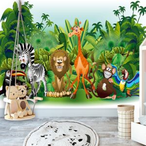 Fototapeta Bimago - Jungle Animals + lepidlo zadarmo 200x140 cm