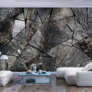 Fototapeta Bimago - Pavement Tiles (Grey) + lepidlo zadarmo 200x140 cm