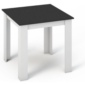 >> >> KONGI jedálenský stôl 80, biela/čierna
