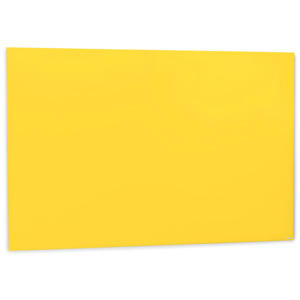 Sklenená magnetická tabuľa, 1000x1500 mm, žltá