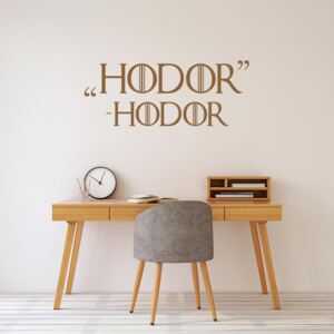 GLIX Game of Thrones Hodor - samolepka na stenu Hnedá 50x20 cm
