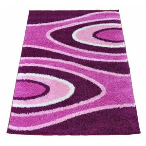 Kusový koberec Shaggy Uberto fialový, Velikosti 190x270cm