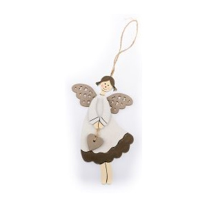 Závesná dekorácia anjelik s krídlami