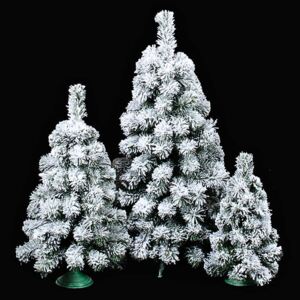 Malý 60cm zasnežený vianočný stromček