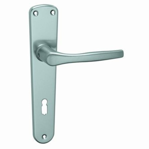 Dverové kovanie MP Luxor (F9) - WC kľučka-kľučka s WC sadou/F9 (hliník nerez)