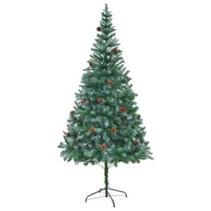 Umelý vianočný stromček so šiškami 210 cm