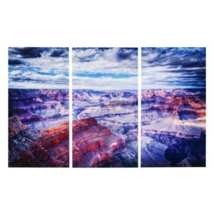 KARE DESIGN Obraz na skle Triptychon Grand Canyon 160 × 240 cm set 3 ks