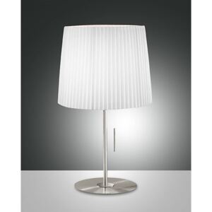 Stolové svietidlo FABAS DOROTEA TABLE LAMP WHITE PLEATED 2960-30-276