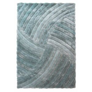 Modrozelený koberec Flair Rugs Furrow Duck Egg, 120 × 170 cm