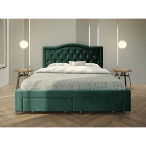 PROXIMA.store - Čalúnená posteľ ELECTRA - zelená 140/160 Veľkosť postele: Pre matrac 140 x 200 cm
