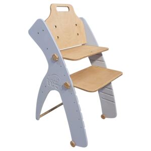Detská rastúca stolička Smart Leo Simple - pudrová modrá