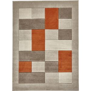 Béžovo-oranžový koberec Think Rugs Matri×, 60 × 120 cm
