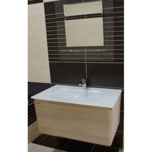 Kúpeľňová skrinka s umývadlom Naturel Ancona 100x46 cm akácie ANCONAS100Z