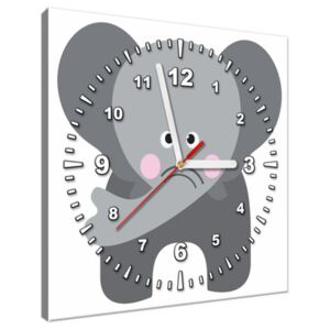 Tlačený obraz s hodinami Slon ZP4148A_1AI