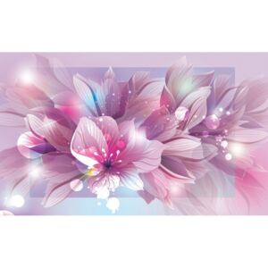Donga Obraz na plátne: Ružová kvetinová abstrakcie (2) - 75x100 cm