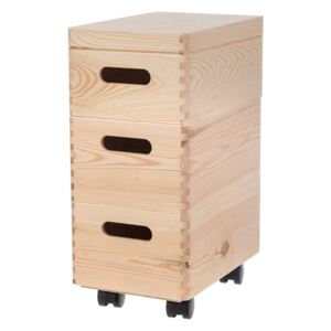 ČistéDrevo Zostava drevených boxov 30X20X14 CM
