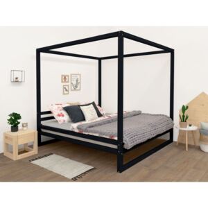 Benlemi Dvojlôžková posteľ BALDEE Farba: Čierna, Rozmer: 160 x 200 cm