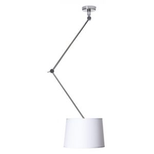Rendl BROADWAY | stropná lampa s ramenom biela chróm