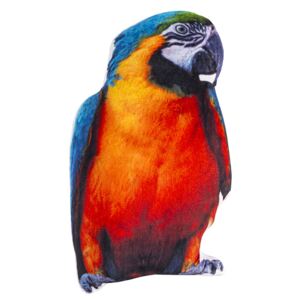 Tvarovaný vankúšik Papagáj, 25 x 40 cm