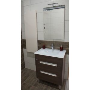 Kúpeľňová skrinka s umývadlom Naturel Modena 60x46 cm dub šedý MODENAS60Z