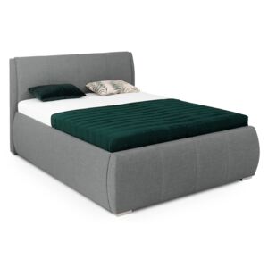 DREVONA Čalúnená manželská posteľ 160 cm šedá AVA EAMON Memory 15