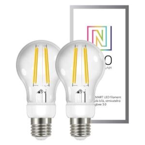 Immax 07088B NEO Smart sada žiaroviek filament LED 2x E27 6,3W, teplá biela, stmievateľná, Zigbee 3.0