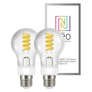 Immax 07089B NEO Smart sada žiaroviek filament LED 2xE27 5W teplá studená biela stmievateľná Zigbee
