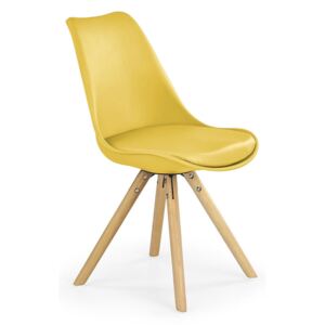 DREVONA Jedálenská stolička žltá K201