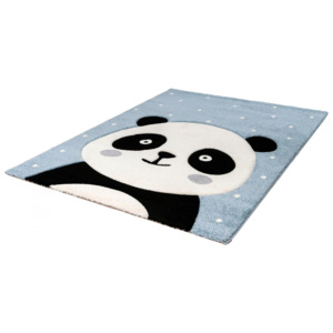 1,20 x 1,70 m - Detský modrý kusový koberec Panda Amigo 322