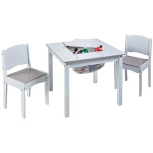 Moose Detský stôl s stoličkami Biely